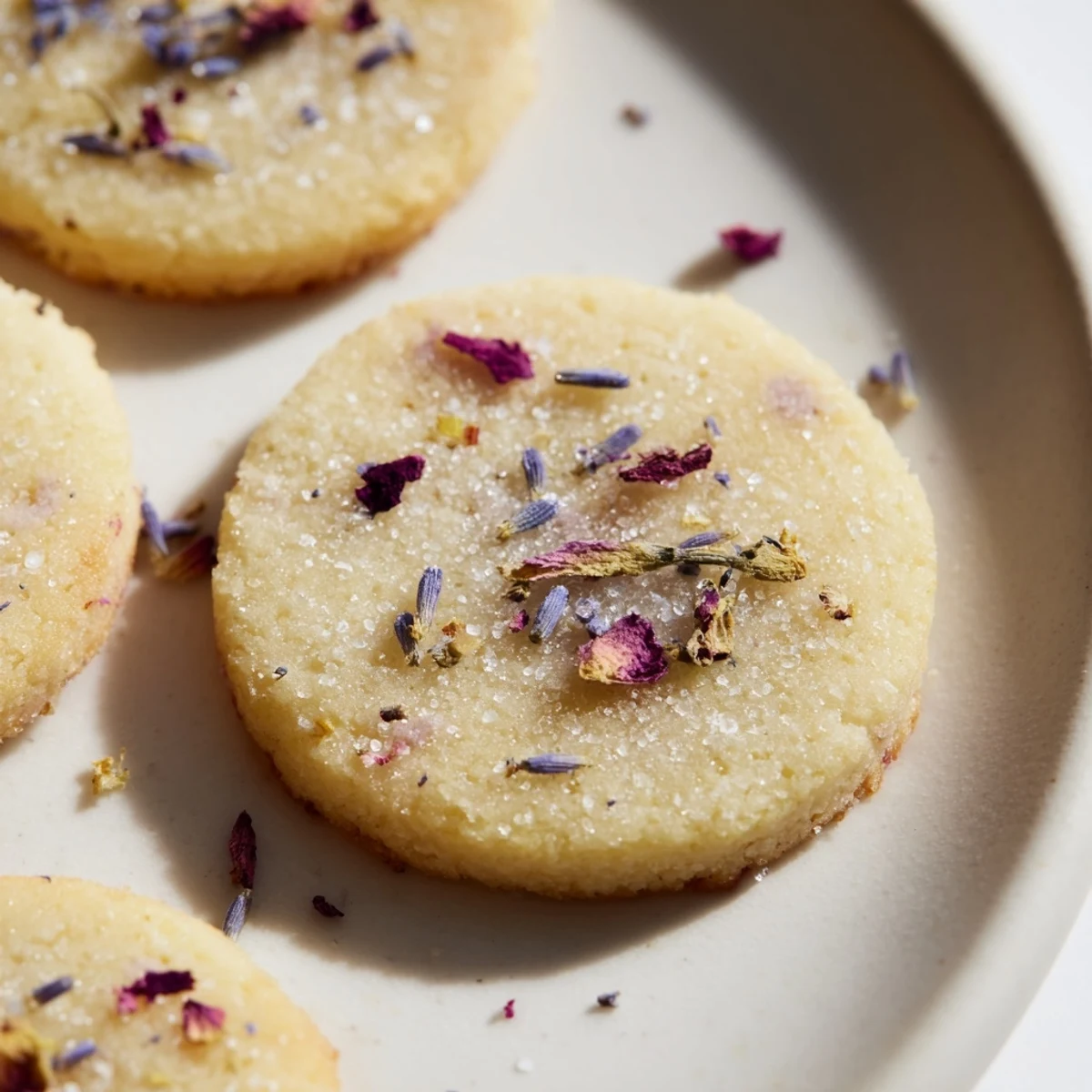 Delicate Spring Blossom Cookies with pastel blossoms arranged beautifully on a vintage serving tray