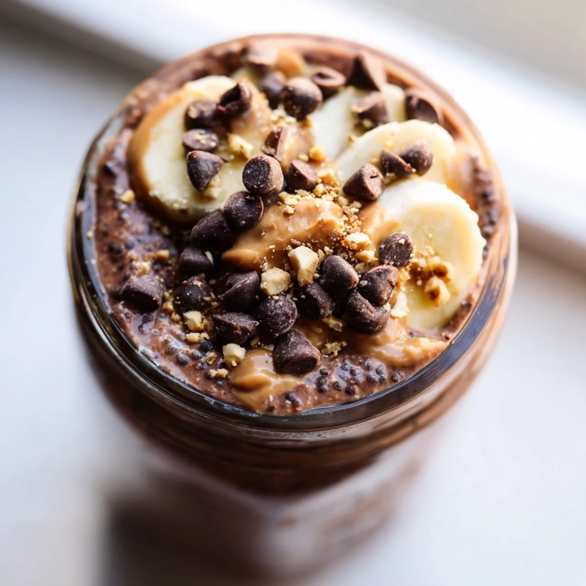Chocolate Peanut Butter Overnight Oats