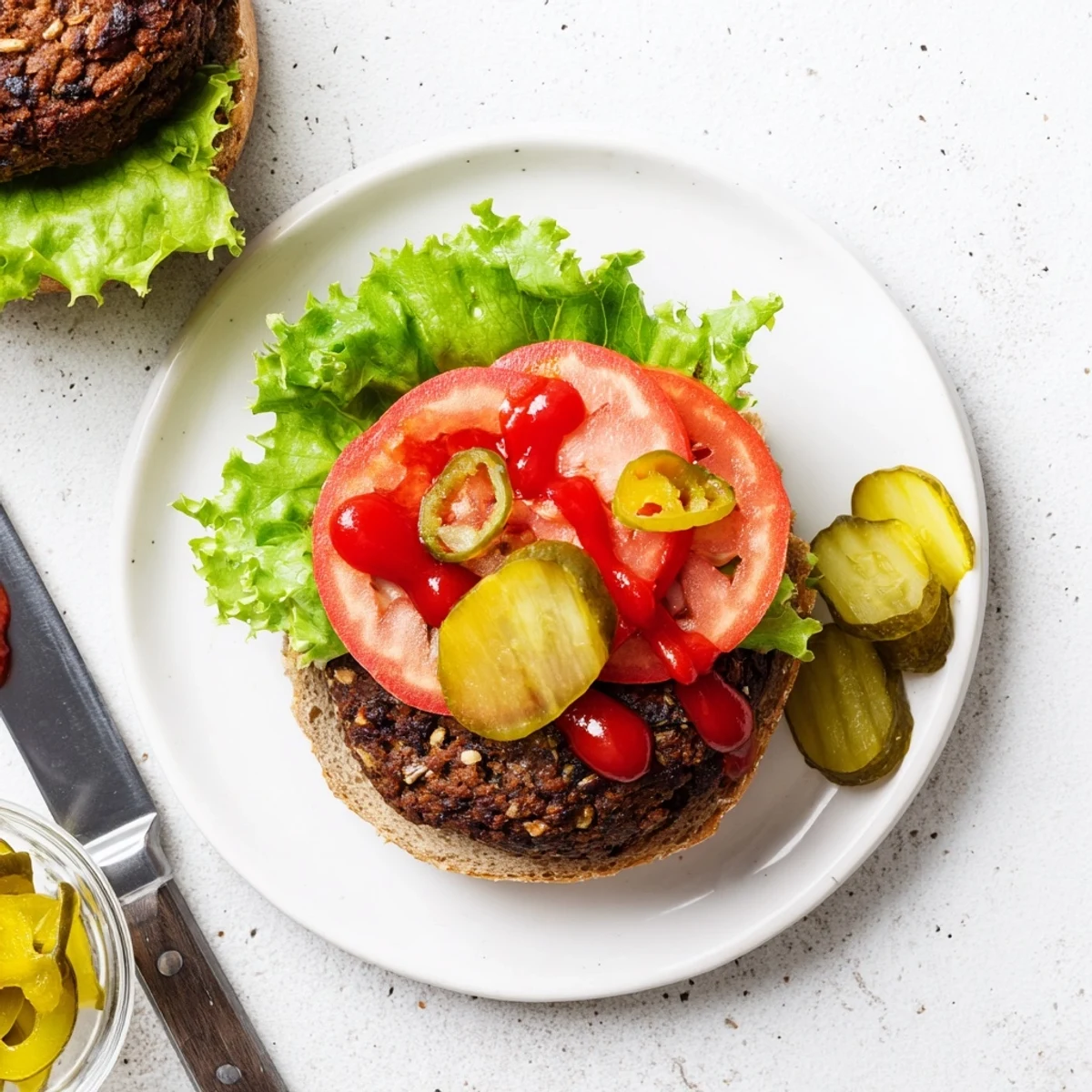 Hearty vegetarian black bean veggie burgers recipe sizzling on a grill with charred marks