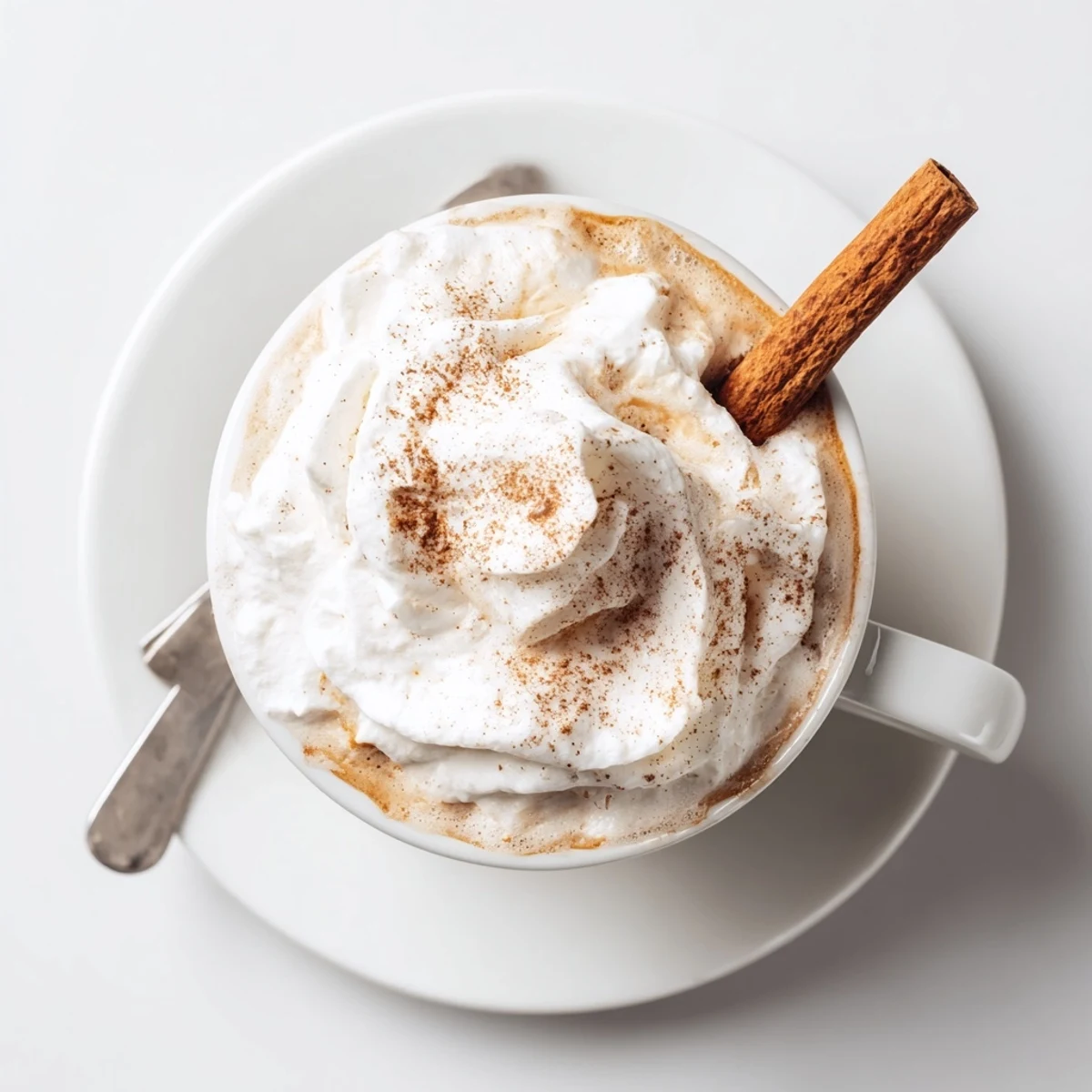 Cozy Winter Lattes served with cinnamon sticks and gingerbread cookies for sharing