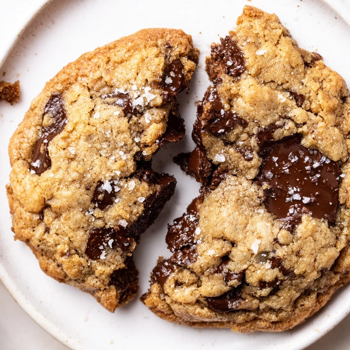 Warm Brown Butter Chocolate Chip Cookies Recipe on parchment, gooey chocolate, tempting aroma