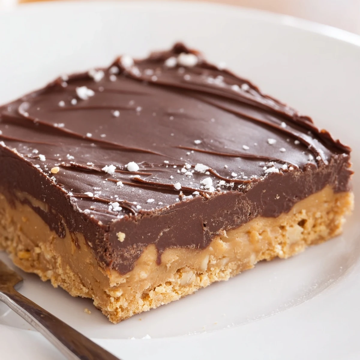 Homestyle Peanut Butter Bars chilled and cut into squares, rich nutty aroma