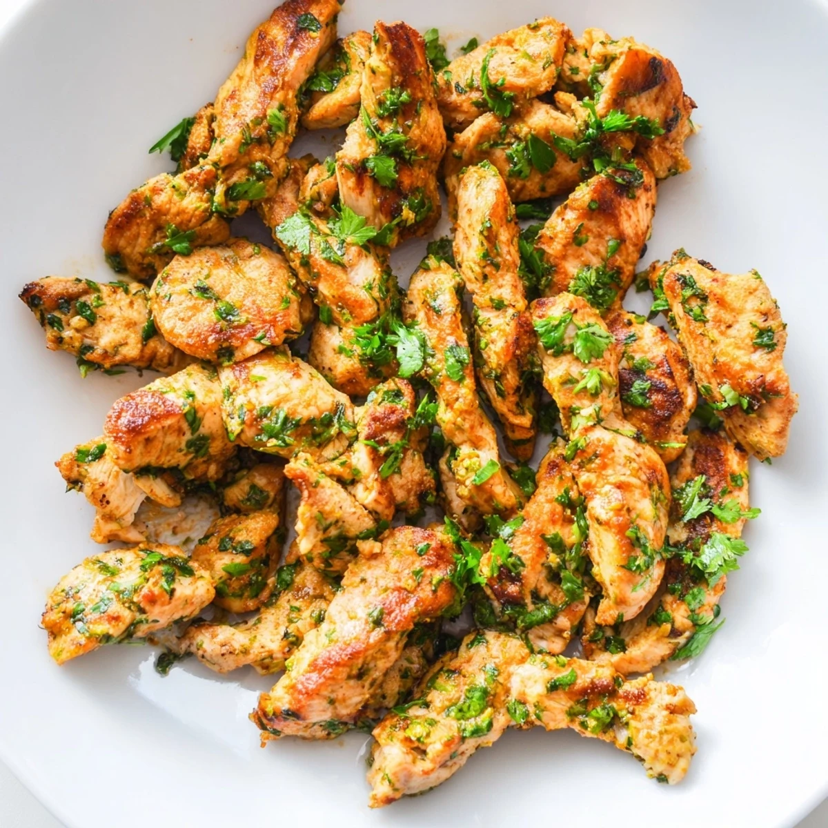 Juicy pan-seared Cilantro Lime Chicken served with rice and vibrant toppings  