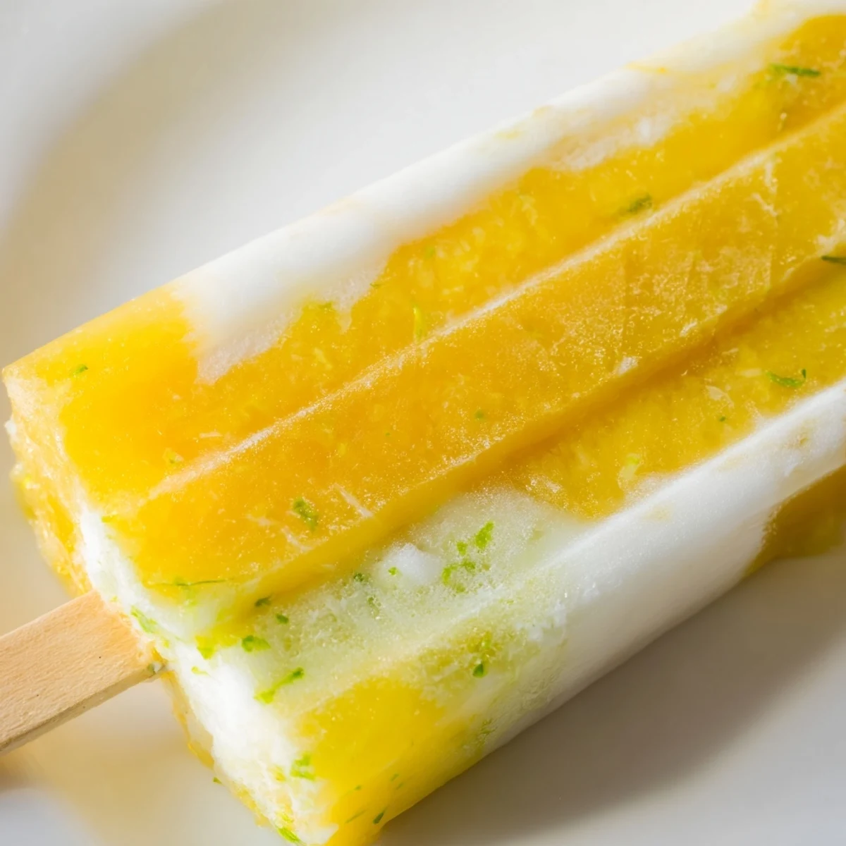 Homemade pineapple coconut lime popsicles offer a sweet, zesty frozen summer treat.